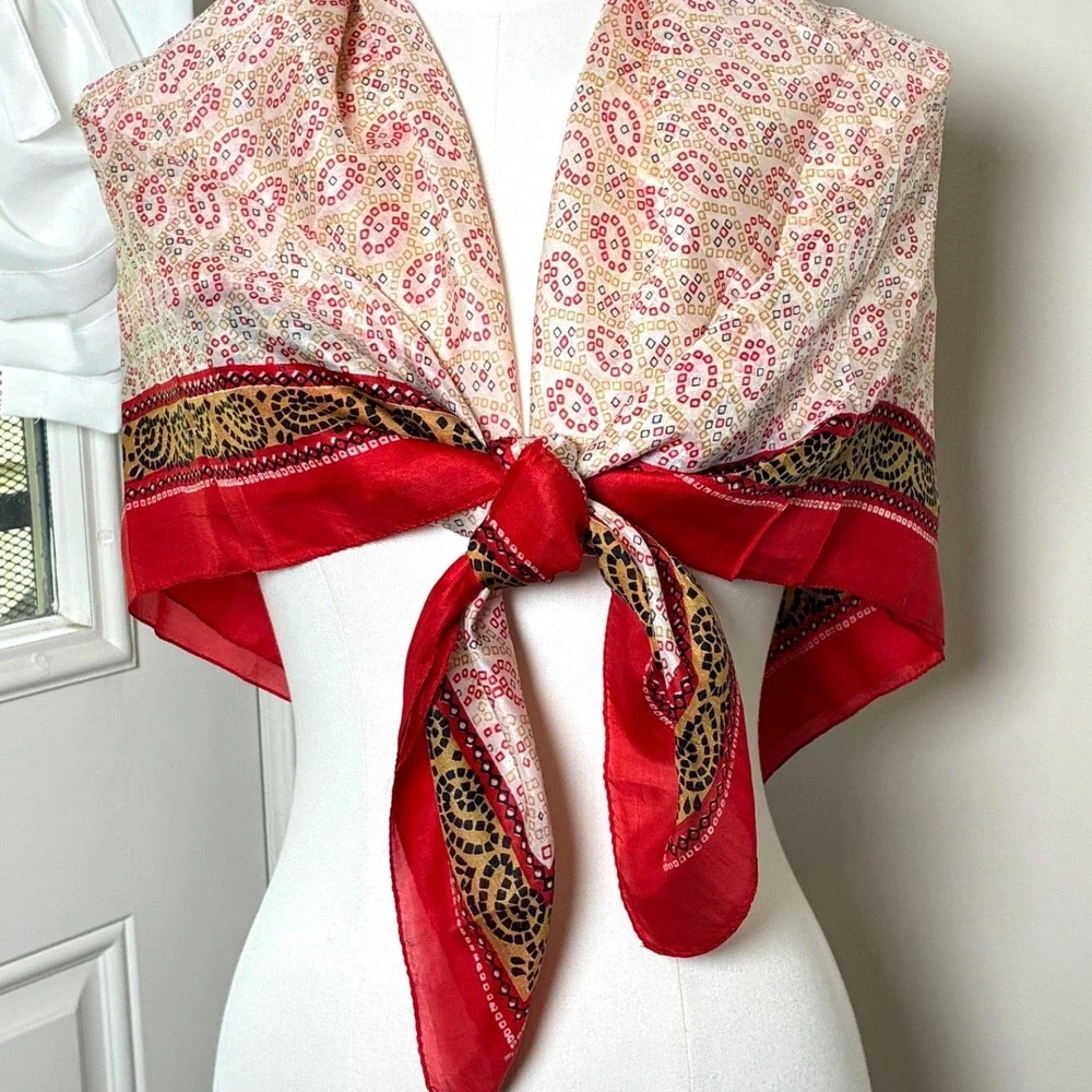 Bandhani 100% Pure Silk 40